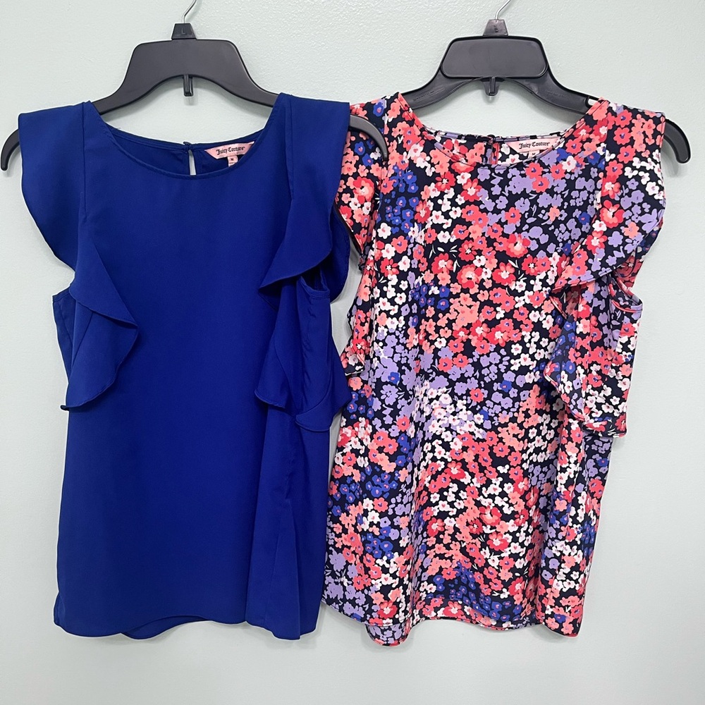 Juicy Couture Blue and Floral Blouses